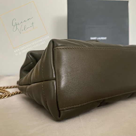 🚫SOLD 🤎Saint Laurent Puffer Toy Bag in Army Green 🤎 - Picture 2 of 7